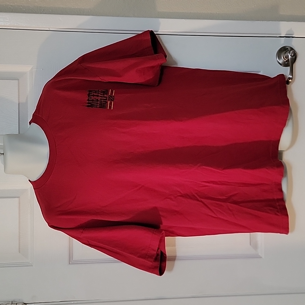 Metal Mulisha Shirt Men's Red "Live Fast Die Last" Short Sleeve MX. Size 2XL